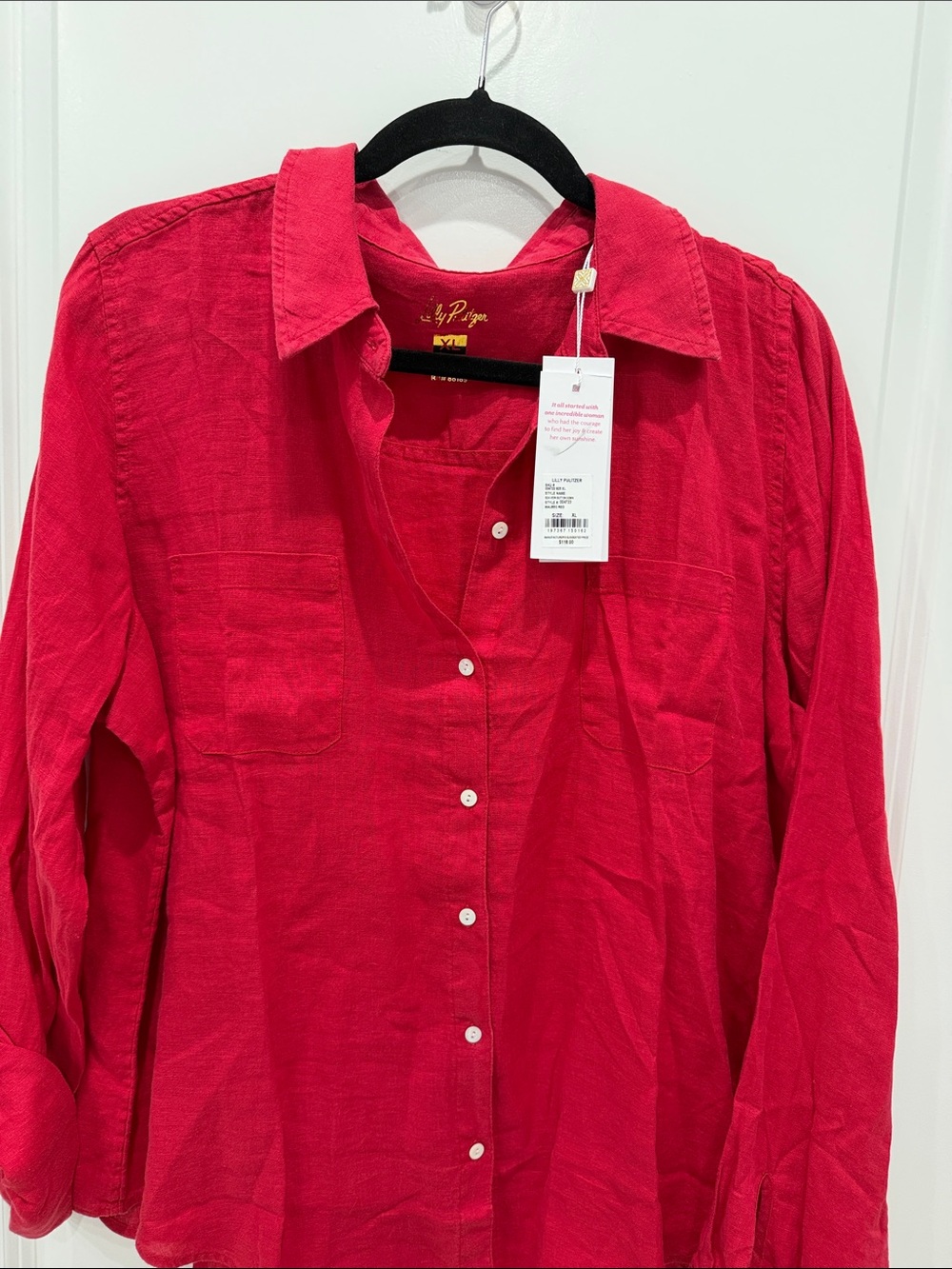 Lilly Pulitzer Vibrant Pink Button-Down Shirt